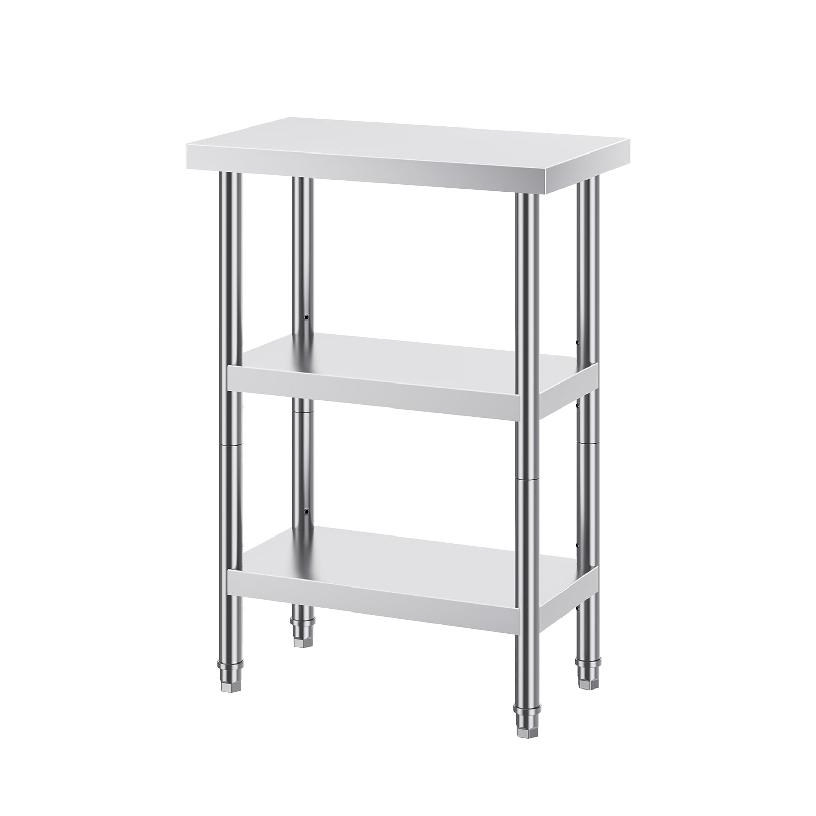 Stainless Steel Prep Table Commercial Kitchen Work Bench Metal_voghion.com